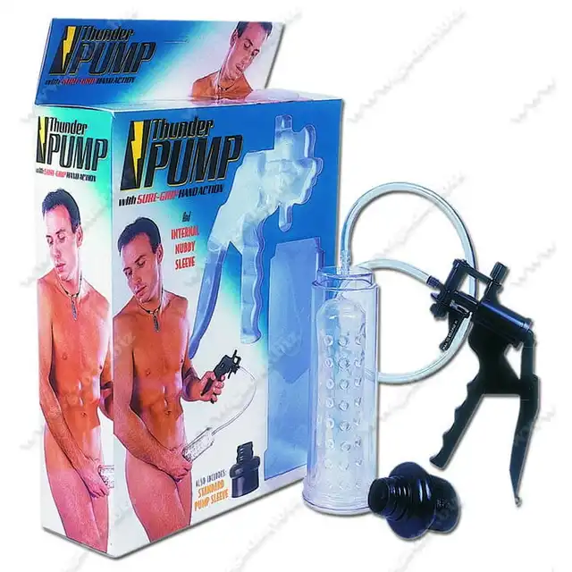 Developer - Thunder Pump Sure-Grip Hand. Transparentna pompka do penisa. 