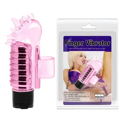 Finger Vibrator - Multispeed Pink. Wibrująca różowa nakładka na palec. Mega Sale!