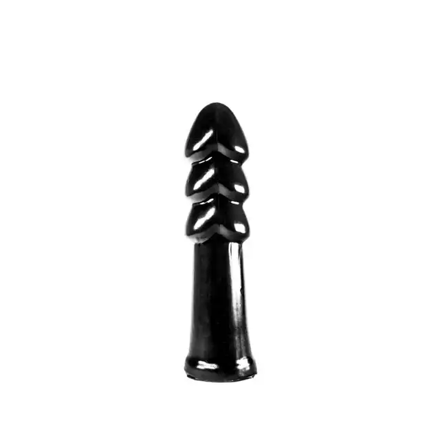 Dinoo - T-Rex. Czarne dildo o karbowanej powierzchni 23,5 cm