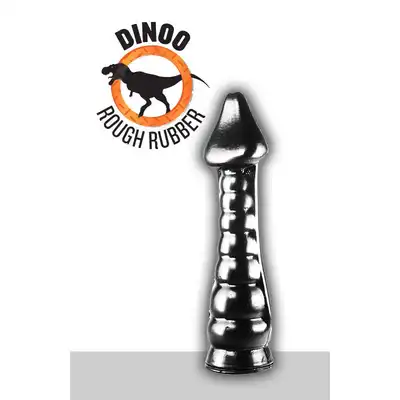 Dinoo - Prenocep. Wielkie Czarne dildo z dużą główką 6,3 cm średnicy