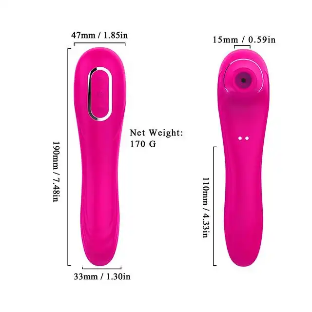 Electric Sucking Massager Pink - 10 programów ssania, 10 programów wibracji. Top produkt!