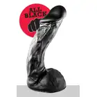 All Black - AB 66 Dildo. Czarne realistyczne dildo analno-waginalne. 