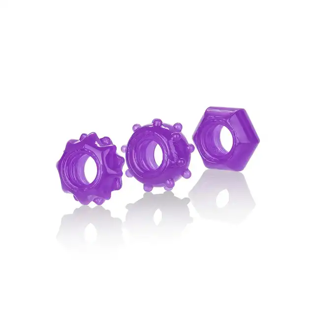 Calexorics - Reversible Ring Set. Zestaw 3 pierścieni erekcyjnych