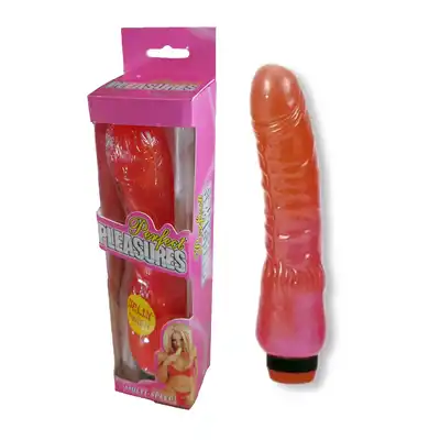 Perfect Pleasures -Vibrator 23 cm Red. Czerwony wibrator