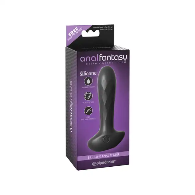 Anal Fantasy - Silicone Anal Teaser. Wibrująca silikonowa wtyczka analna USB
