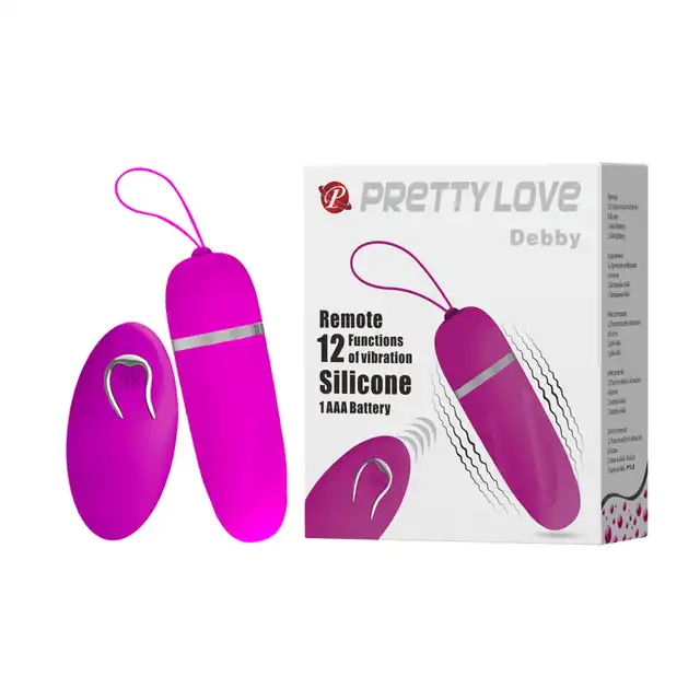 Pretty Love - Debby. Jajeczko wibrujące z pilotem bezprzewodowym. Silikon. 