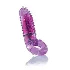 The Screaming O - Oyeah Purple. Wibrujący ring erekcyjny na penisa z pionowym stymulatorem łechtaczki z wypustkami, elastyczny i niezawodny