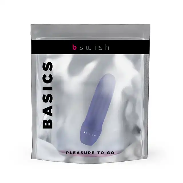 B Swish - BMine Basic Bullet Vibrator. Mini granatowy wibrator. 