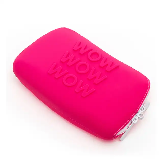 Happy Rabbot - Wow Storage Zip Bag Pink S. Etui do przechowywania