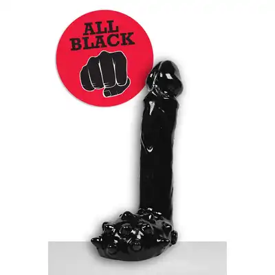 All Black - AB 26 Dildo. Czarne dildo 9 cm długości