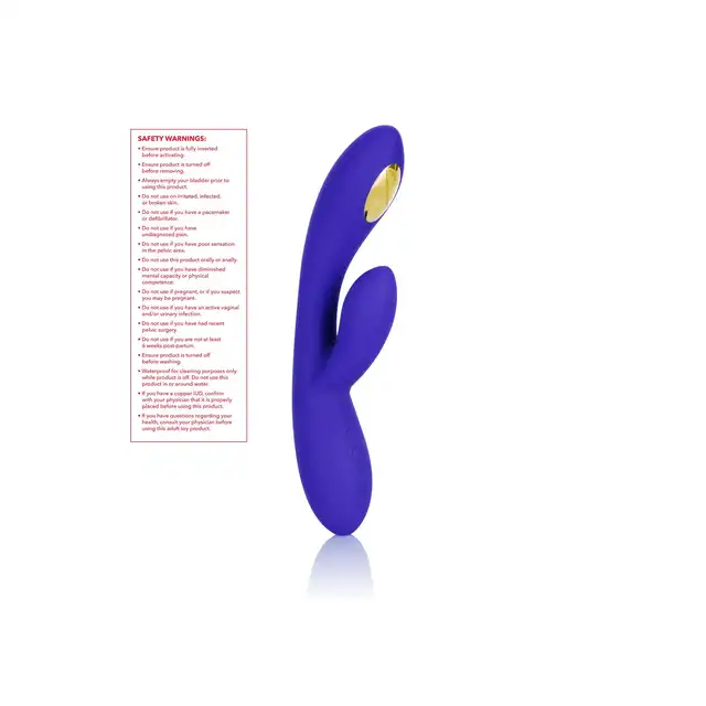 Calexotics - Impulse E-Stim Vibrator. Silikonowy niebieski wibrator z elektrostymulacją