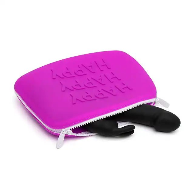 Happy Rabbit - Happy Storage Zip Bag Purple L. Fioletowe etui z silikonu