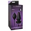 Anal Fantasy - Inflatable Silicone Anal Plug Black. Pompowana wtyczka analna