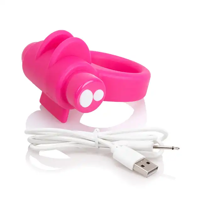 The Screaming O -Combo Kit USB. Zestaw do stymulacji 3w1: ring, nakładka na palec, bullet. Silikonowy hit!