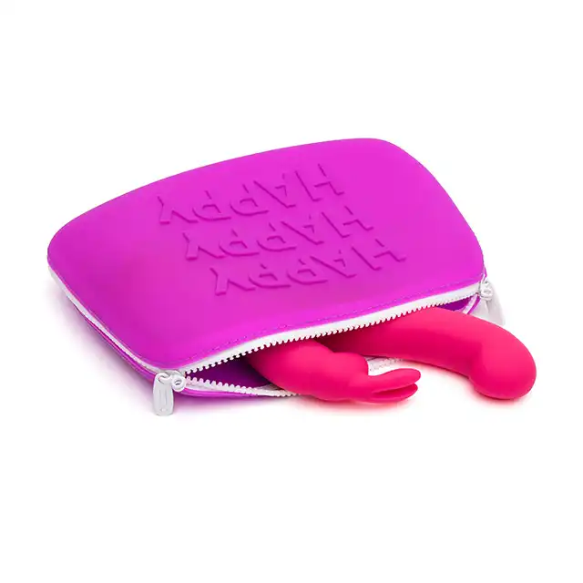 Happy Rabbit - Happy Storage Zip Bag Purple L. Fioletowe etui z silikonu