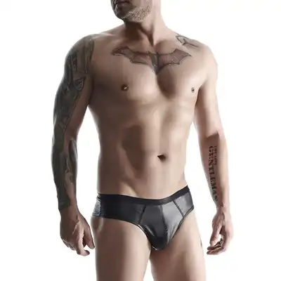 Regnes Fetish Planet - BRI003 Black L. Czarne męskie figi weetlook w rozmiarze L