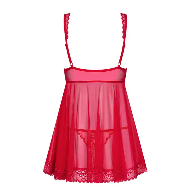 Obsessive - Rougebelle Babydoll S/M czerwona