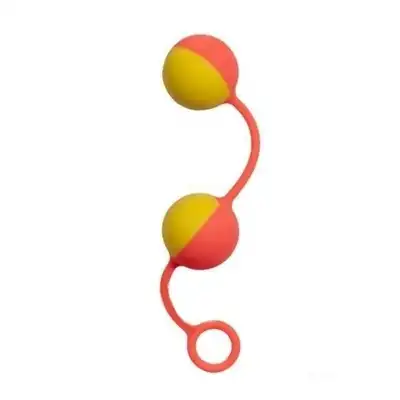 NMC - Little Frisky Yellow/Orange. Silikonowe kulki gejszy. 