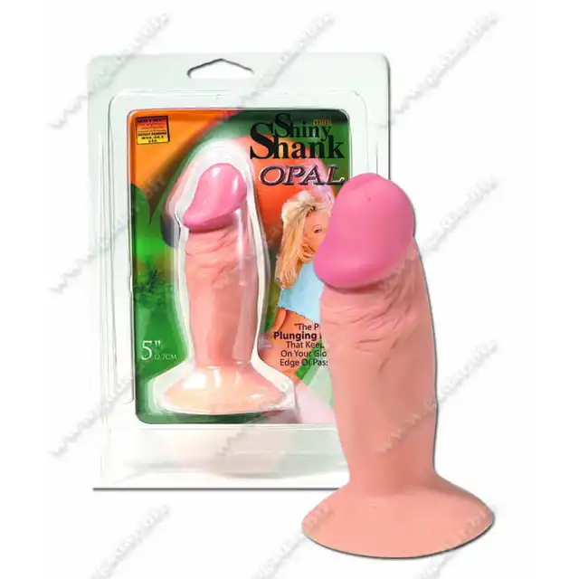 NMC - Mini Shny Shank Opal 5" . Małe dildo z przyssawką 12,5 cm. 