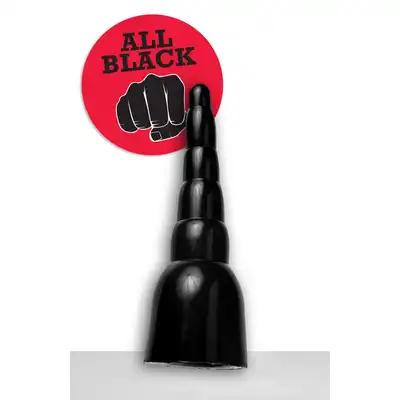 All Black - AB 18 Dildo. Wielkie czarne dildo 11 cm średnicy