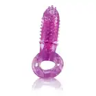 The Screaming O - Oyeah Purple. Wibrujący ring erekcyjny na penisa z pionowym stymulatorem łechtaczki z wypustkami, elastyczny i niezawodny