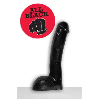 All Black - AB 14 Dildo. Czarne dildo 23 cm