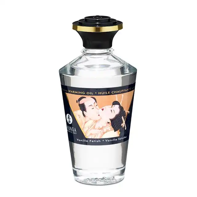 Shunga - Vanilla Fetish Oil 100 ml. Rozgrzewający waniliowy olejek do masażu 