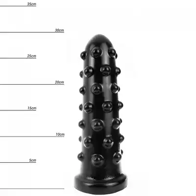 Dinoo - Hung Jaws. Unikatowe, wielkie dildo pokryte kulkami, 30 cm długości.