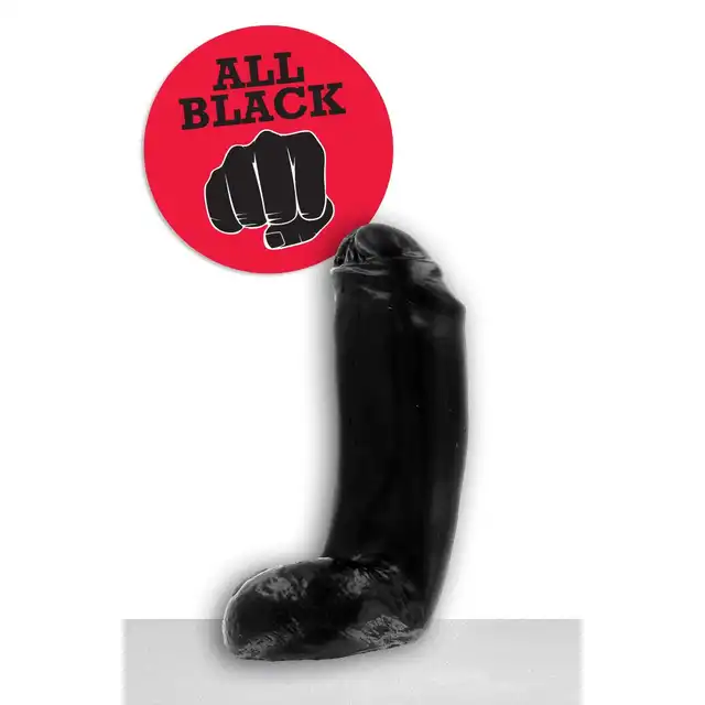 All Black - AB 46 Dildo. Czarne dildo analne 18 cm