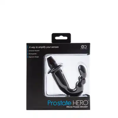 Prostate Hero 6" - Silicone Vibrator. Silikonowy masażer prostaty. USB.