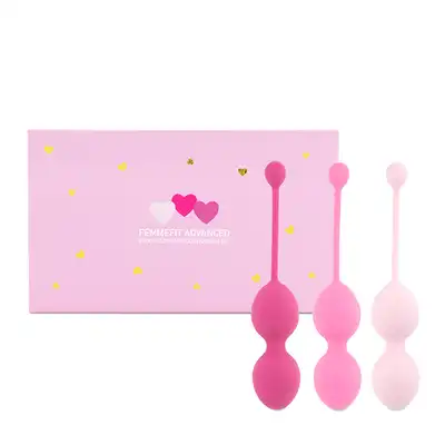 Feelztoys - FemmeFit Advanced Muscle Training Set 3 PCS. Progresywne kulki do treningu mięśni pochwy. Bestseller!