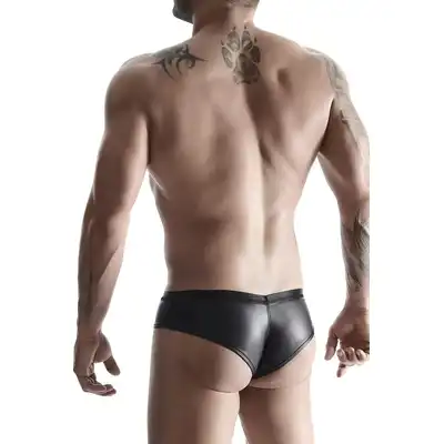 Regnes Fetish Planet - BRI003 Black L. Czarne męskie figi weetlook w rozmiarze L