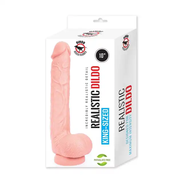 Dinoo King - Size Cock King Flesh. Cieliste dildo 26 cm