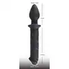 Black Velvets - Dildo &amp; Plug. Dwustronne dildo z wtyczką analną