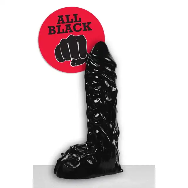 All Black - AB 27 Dildo. Czarne dildo 23 cm 