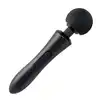 Boss Series - Ultra Powerfull Big USB Black 20 Function Gigantyczny masażer z serii Magic Wand z wyginającą się główką