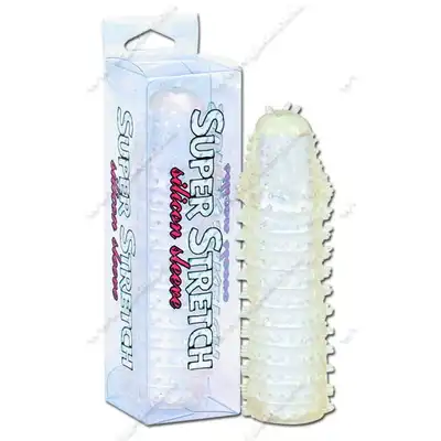 Super Stretch Silicon Sleeve. Bezbarwna żelowa nakładka na penisa. 