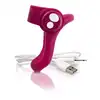 The Screaming O - Charged You Turn Merlot USB. Designerski ring na penisa w kolorze czerwonego wina 