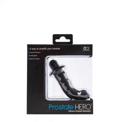 Prostate Hero 4" - Silicone Vibrator. Stymulator prostaty silikonowy. USB.