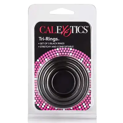 Calexotics - Tri-rings Weighted Ball Stretcher. Elastyczny regulowany ring z najlepszego silikonu medycznego. 