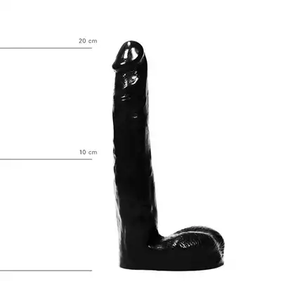 All Black - AB 04 Dildo. Czarne dildo 21 cm