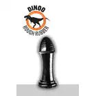 Dinoo - Saurus. Czarne dildo z wyraźną główką 8 cm średnicy