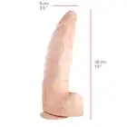 Dildorama - 515 Line 15" Flesh. Realistyczne dildo 38 cm długości i 9 cm średnicy!
