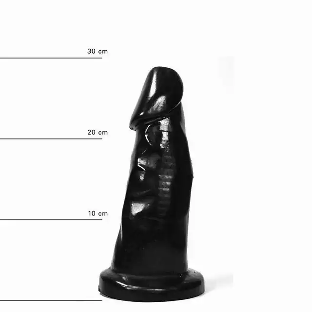 All Black - AB 38 Dildo. Czarne dildo analne z krzywiznami! 39 cm!