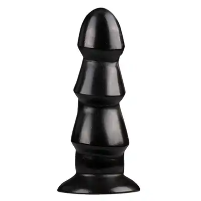 All Black - AB 40. Wtyczka analna o nieregularnym kształcie. 5 cm średnicy.