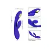 Calexotics - Impulse E-Stim Vibrator. Silikonowy niebieski wibrator z elektrostymulacją
