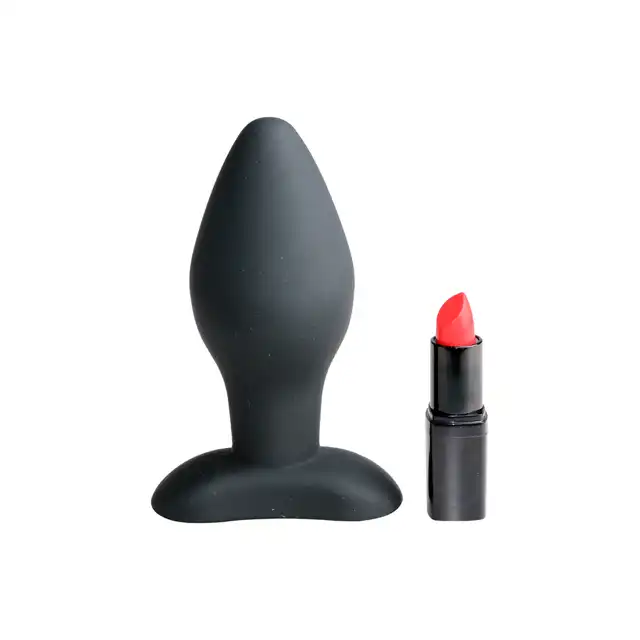 Anal Fantasy - Large Silicone Plug Black 11 cm