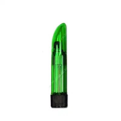 Crystal Clear - Lady Finger 5". Zielony wibrator. Mocne wibracje. 