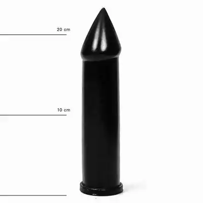 All Black - AB 09 Dildo. Czarne dildo 5 cm średnicy