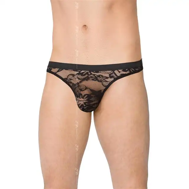 Softline -Mens Briefs 4523 O/S. Męskie koronkowe stringi. 